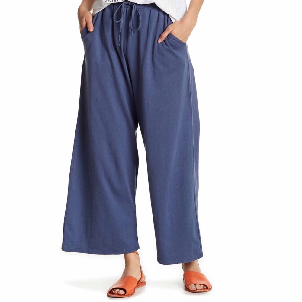 Crop wide leg pant